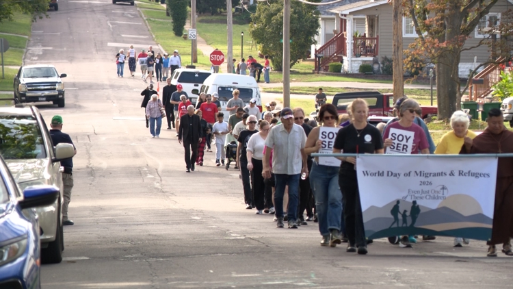 Overland march calls for protections for immigrant families
