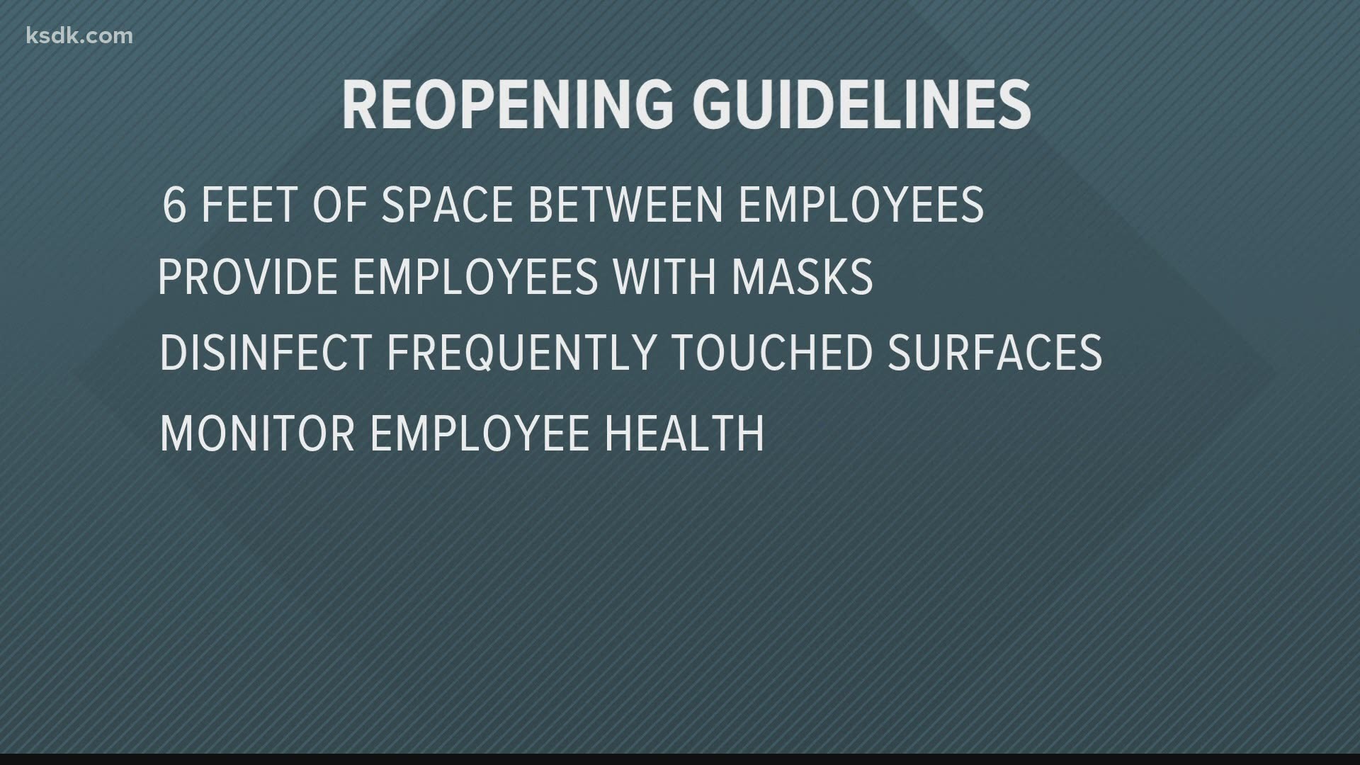 Bars, restaurants, hair salons and retail stores can all reopen if they follow specific guidelines