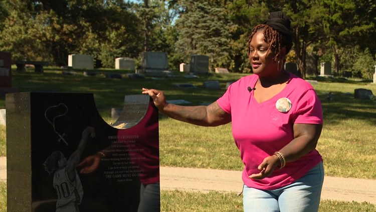Mother pleads for accountability after son's headstone stolen from Lake Charles Park Cemetery