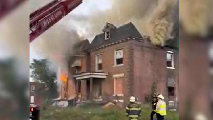 St. Louis fire crews respond to blaze near Page and Belt