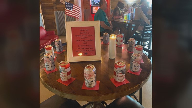 Illinois restaurant's tribute to 13 service members killed in Kabul goes viral