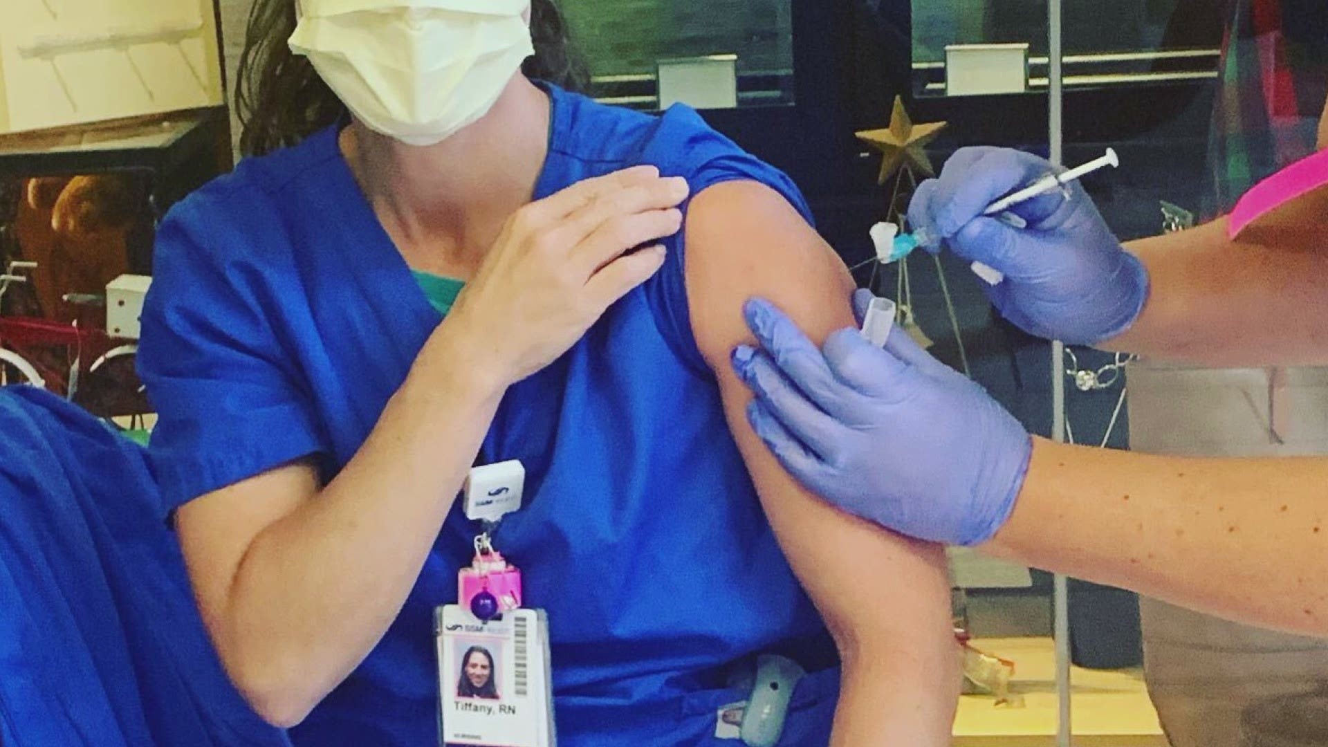 A St. Mary's nurse describes the 24 hours following her second doses of the COVID-19 vaccine