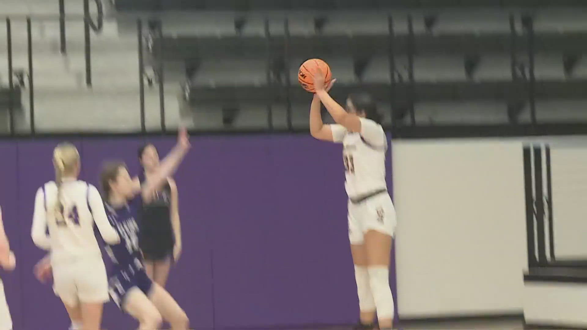 Mayflower cruised past Elkins 59-30 to punch its ticket to the second round of the Class 3A girls state basketball tournament.