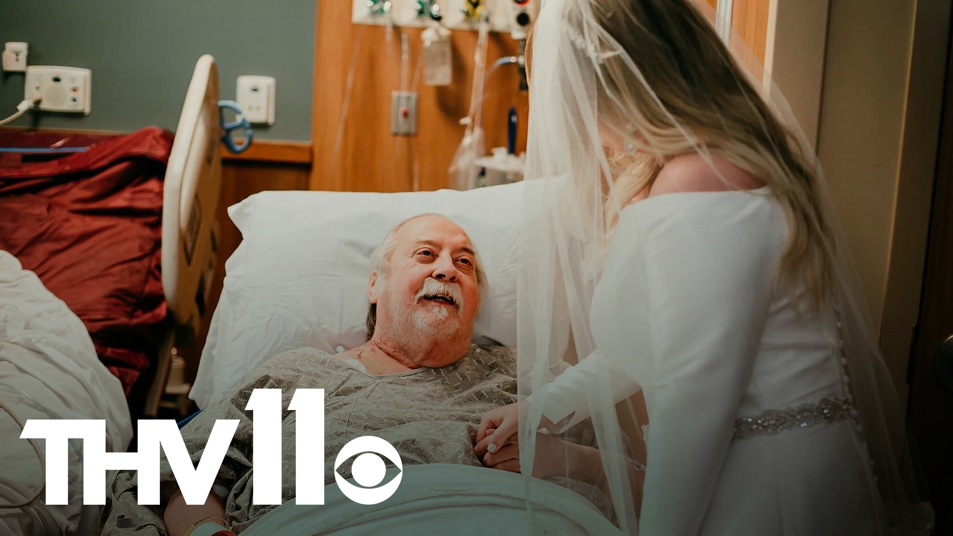 Allie Hall knew her grandfather would not be able to make special day in the upcoming weekend, so she made a special trip to show him her wedding dress.