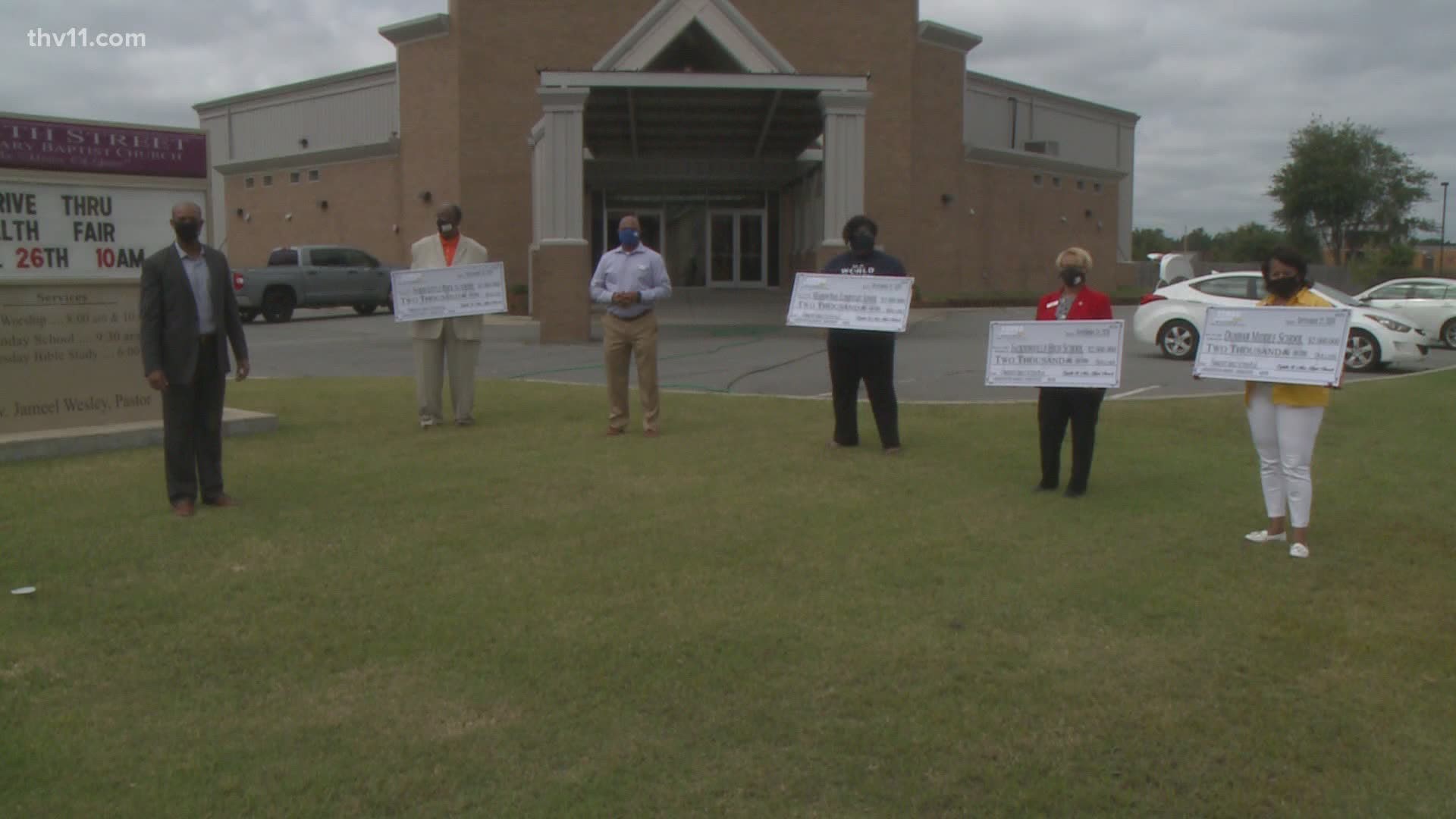 Four central Arkansas schools have received a surprise donation to help them get through a very challenging year.