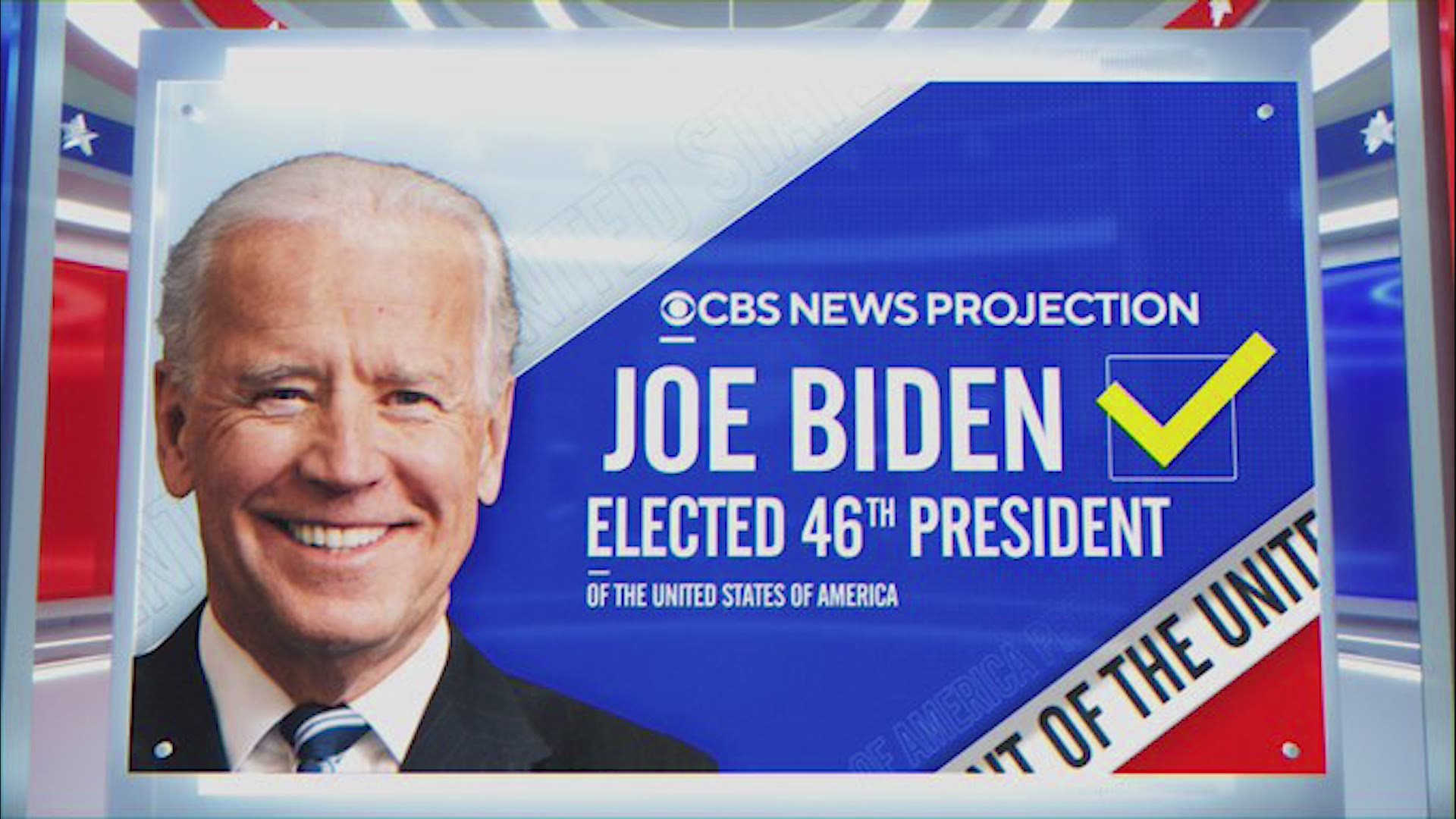 CBS News projects Joe Biden wins the presidential election with the projected win in Pennsylvania.