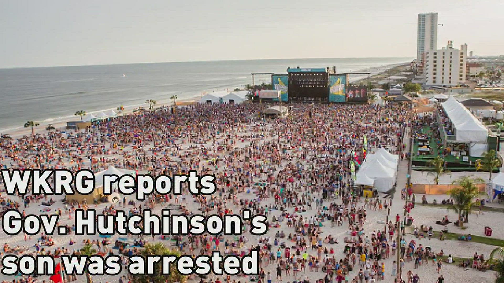 Gov. Hutchinson's son arrested at Hangout Music Festival (Photos: GETTY, Baldwin Co. Sheriff's Office)