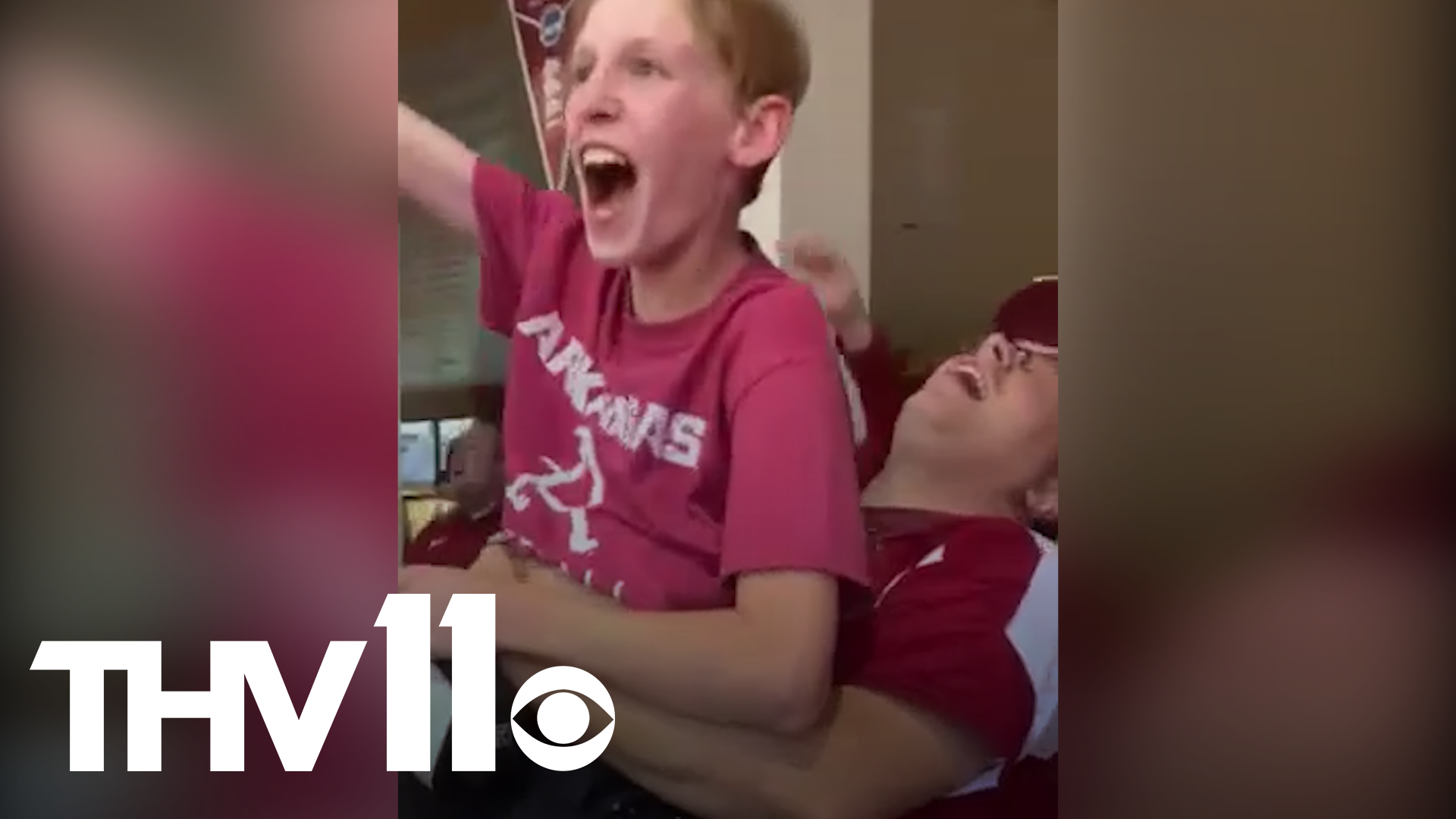 Hunter Moats was surprised with last minute Razorback tickets for his 13th birthday, giving him a chance to attend a life-changing baseball game.