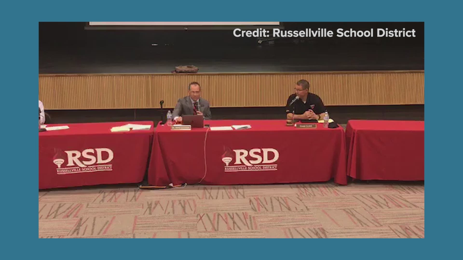 The Russellville school board member made the controversial statement during a board meeting on how to re-open schools during the coronavirus pandemic.