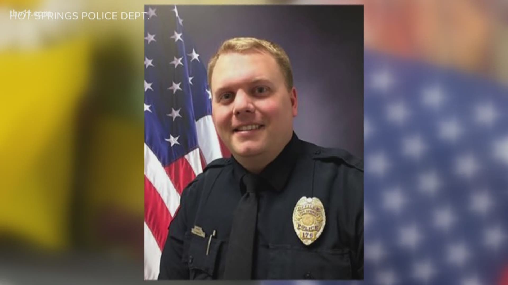 The Hot Springs police officer shot and killed in the line of duty will be laid to rest today.