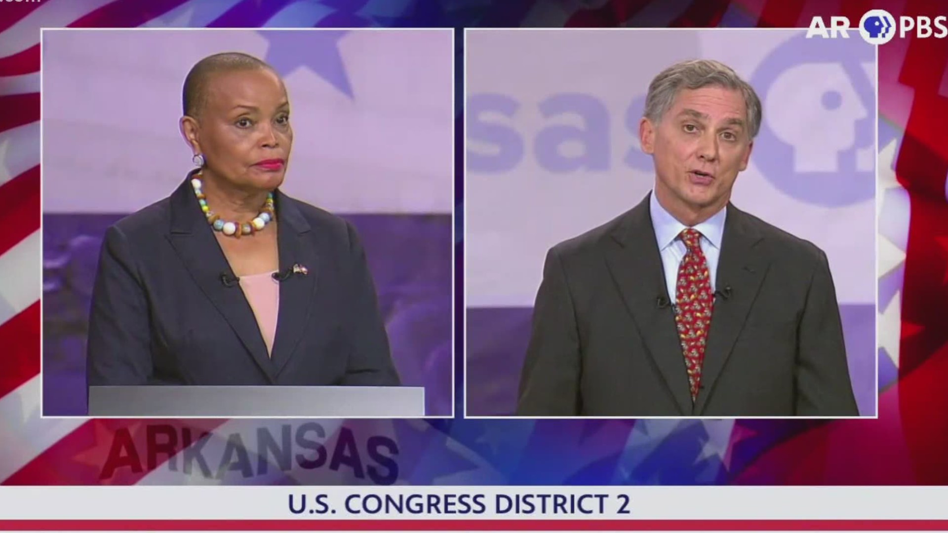 Incumbent Rep. French Hill (R) and challenger Joyce Elliott (D) faced off on the debate. Both accused the other of lying though they did it with civility.