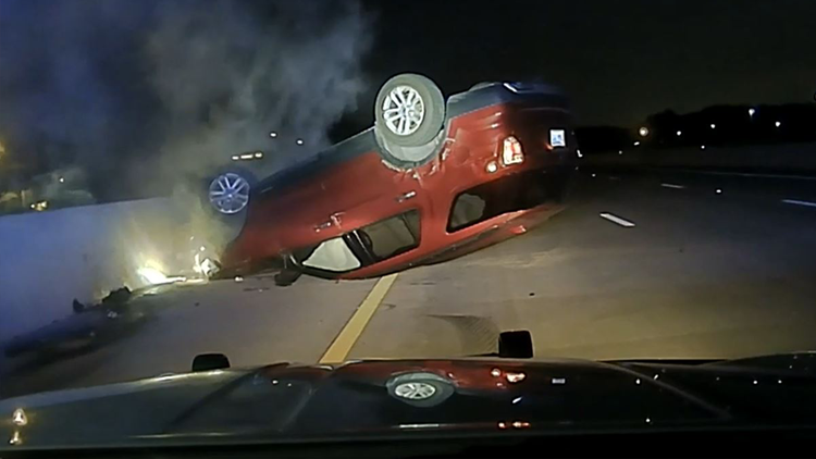 Woman suing Arkansas State Police after car flipped using PIT maneuver