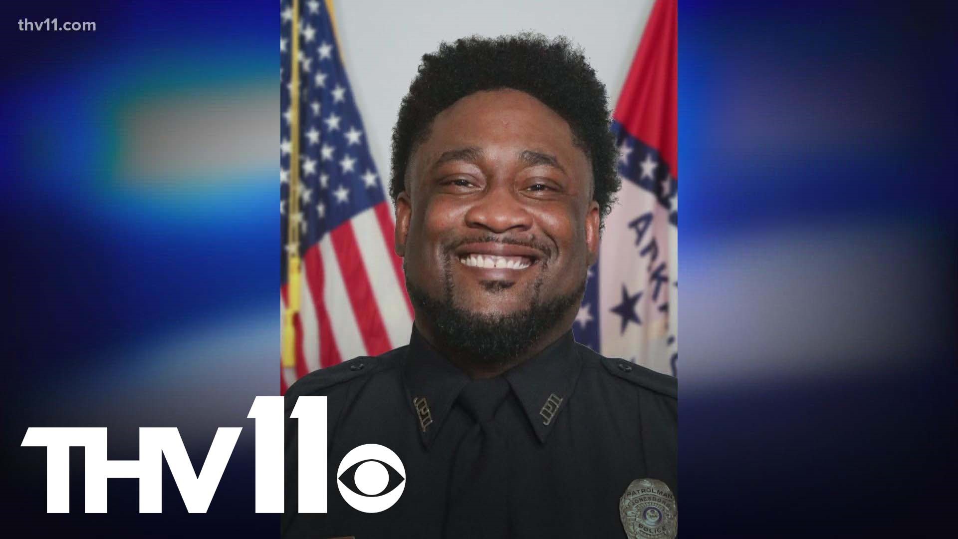 Less than a year ago, Jonesboro officer Vincent Parks died during training in sweltering heat. Now, his wife is making sure no one has to go through the same thing.