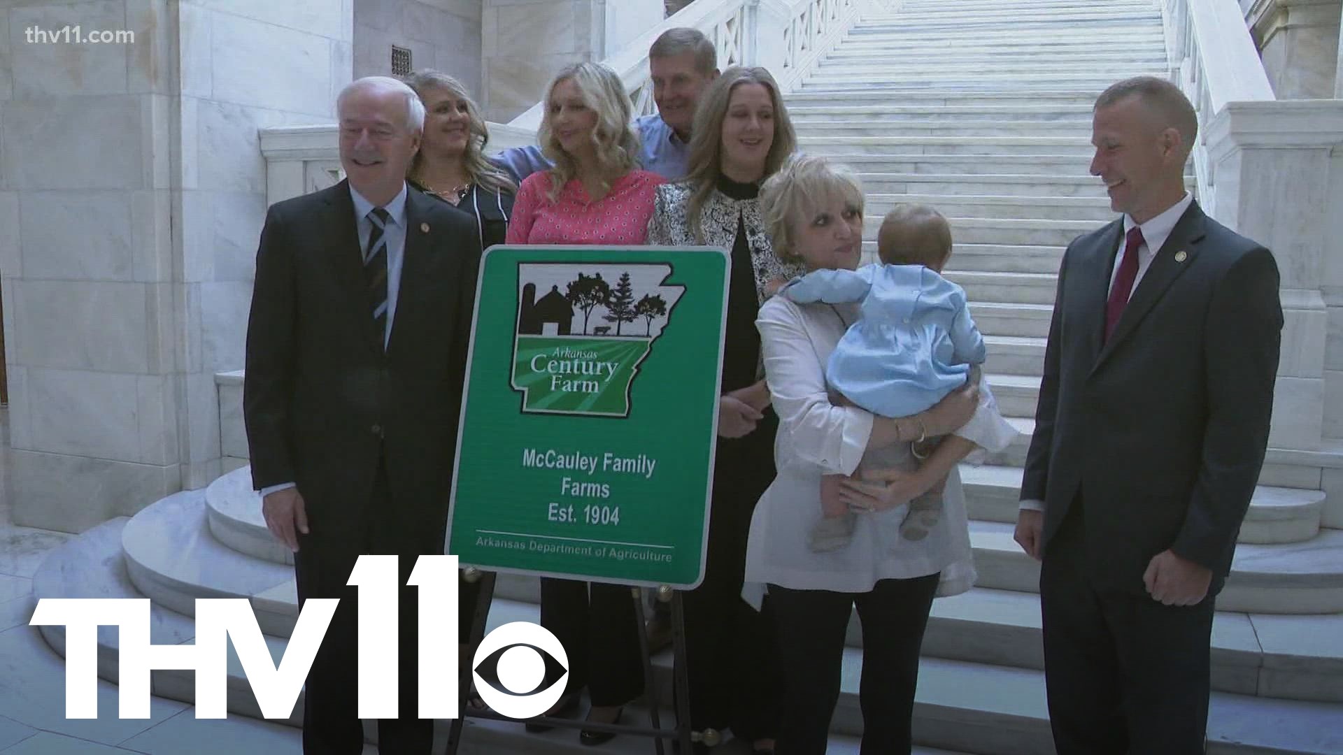 Many family farms in Arkansas got recognition as the newest members of the century club at the Arkansas State Capitol on Monday.