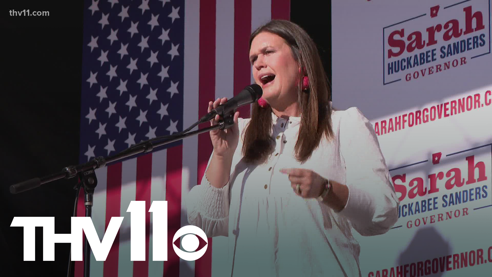 Sarah Huckabee Sanders formally kicked off her campaign for governor in the natural state.