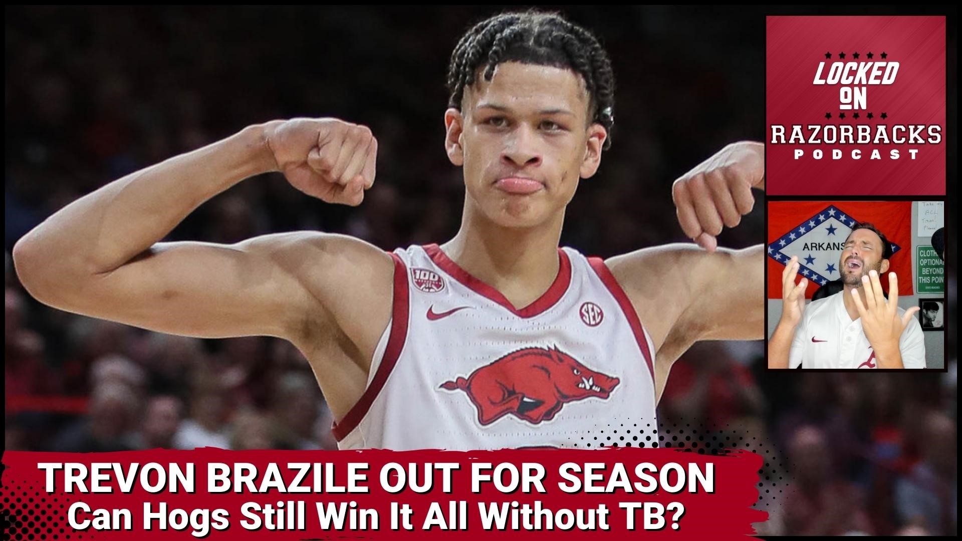 John Nabors reacts to the news of Razorback forward Trevon Brazile being out for the season with a torn ACL and how this impacts Arkansas basketball.