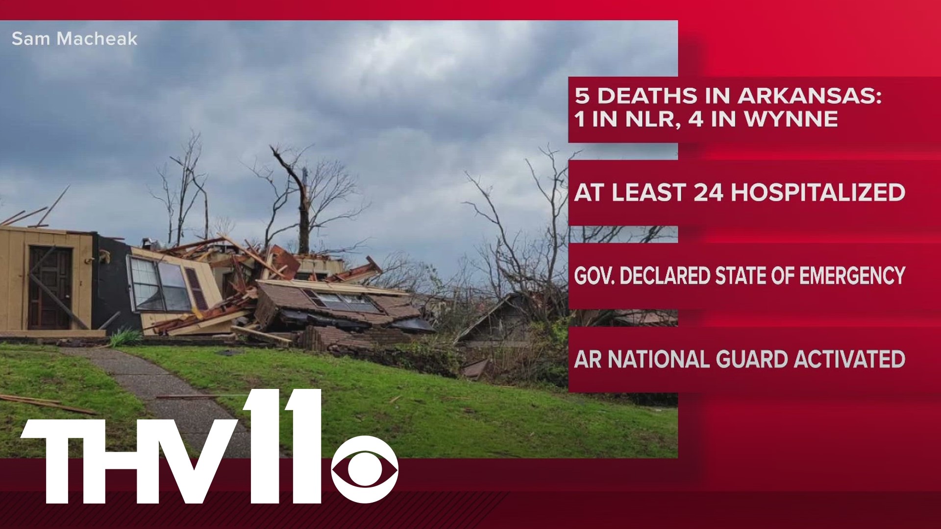 More deaths have been confirmed after Friday's tornadoes in Arkansas.