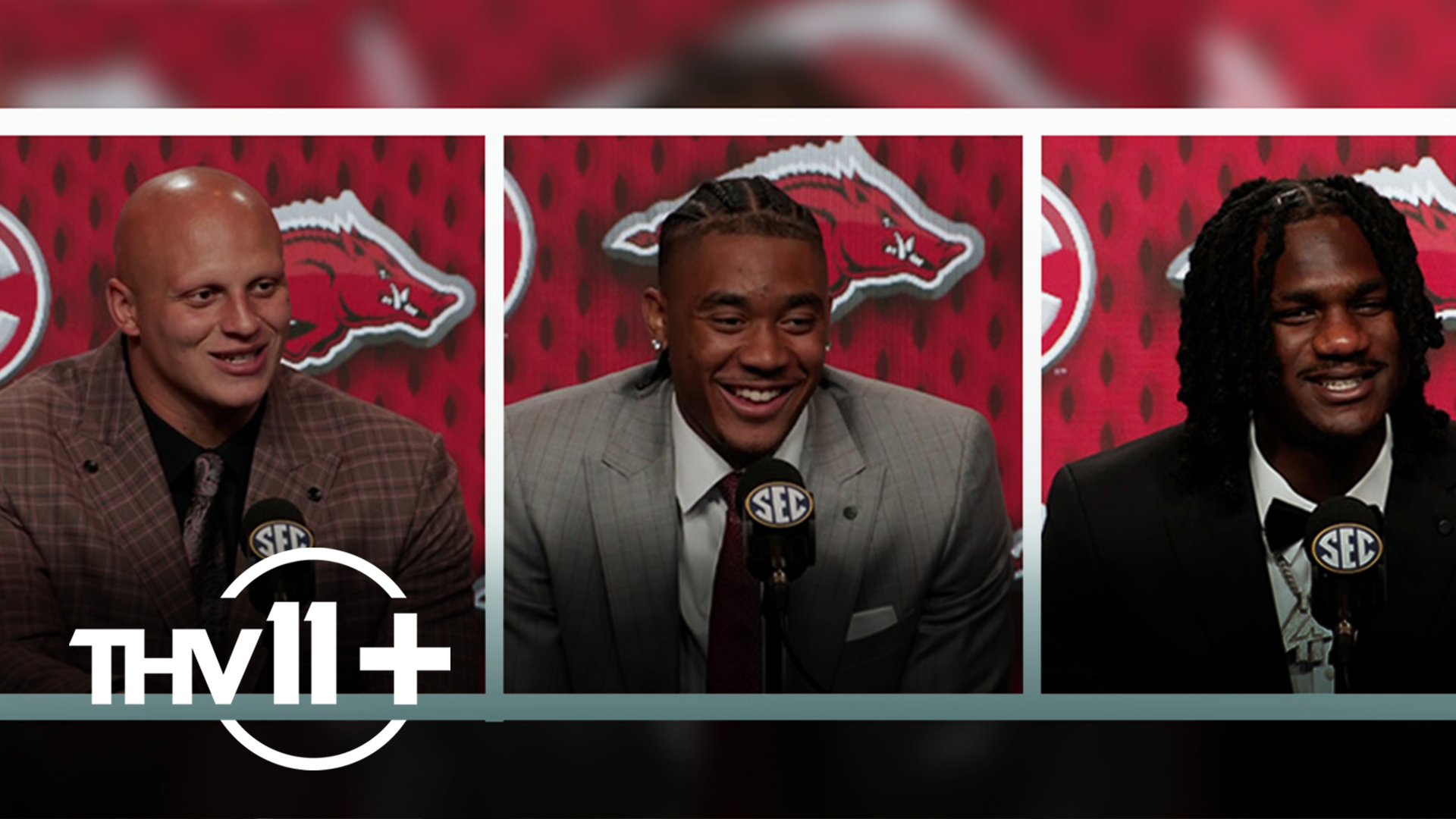 Taylen Green, Landon Jackson, and Andrew Armstrong tackle SEC Media Day to preview the 2024 season for the Arkansas Razorbacks.