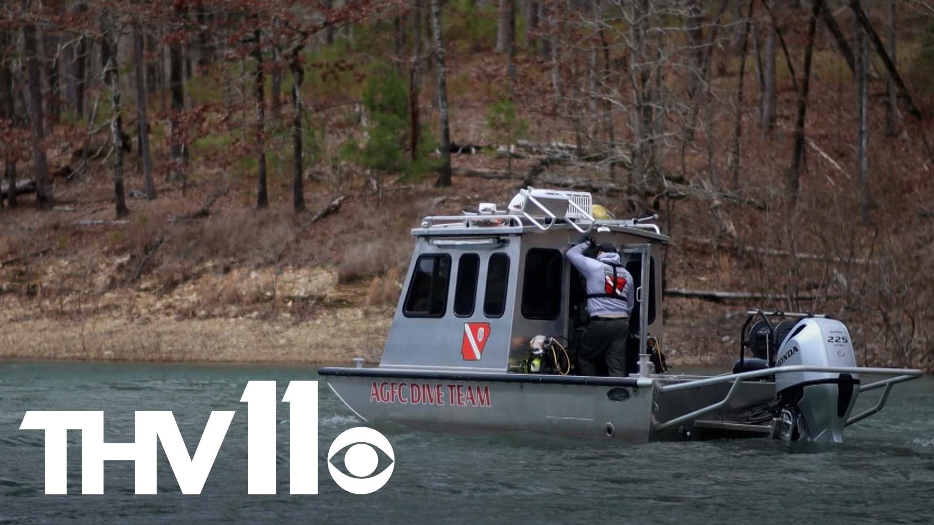 The bodies of two children were found after a boating accident on Lake Ouachita Wednesday night. Officials say they are searching for one more person.