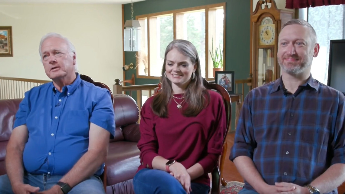 After noticing rearranged chairs and missing food, a family in Searcy made quite the discovery when they found a stranger living in their home's basement.