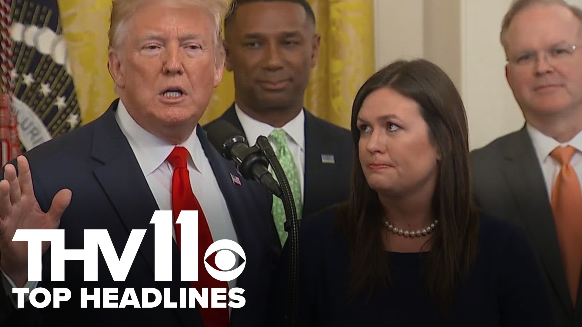 Jurnee Taylor delivers Arkansas's top news stories for November 7, 2023, including Gov. Sarah Huckabee Sanders formally endorsing Donald Trump in the 2024 election.