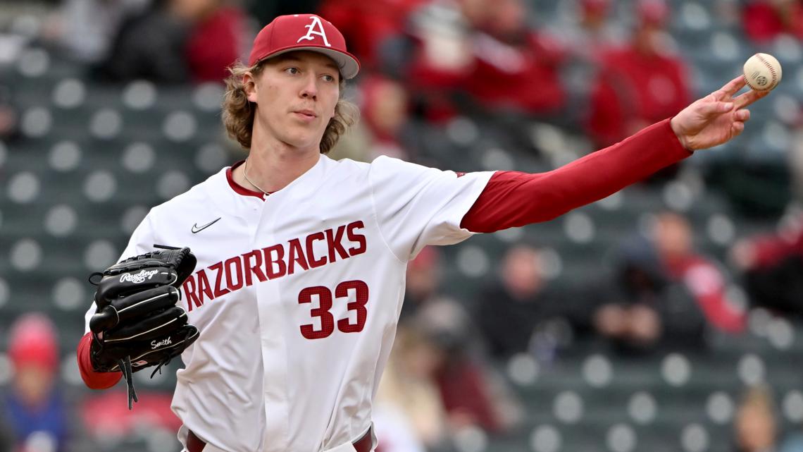 Arkansas pitcher Hagen Smith nabs D1Baseball All-American honors ...