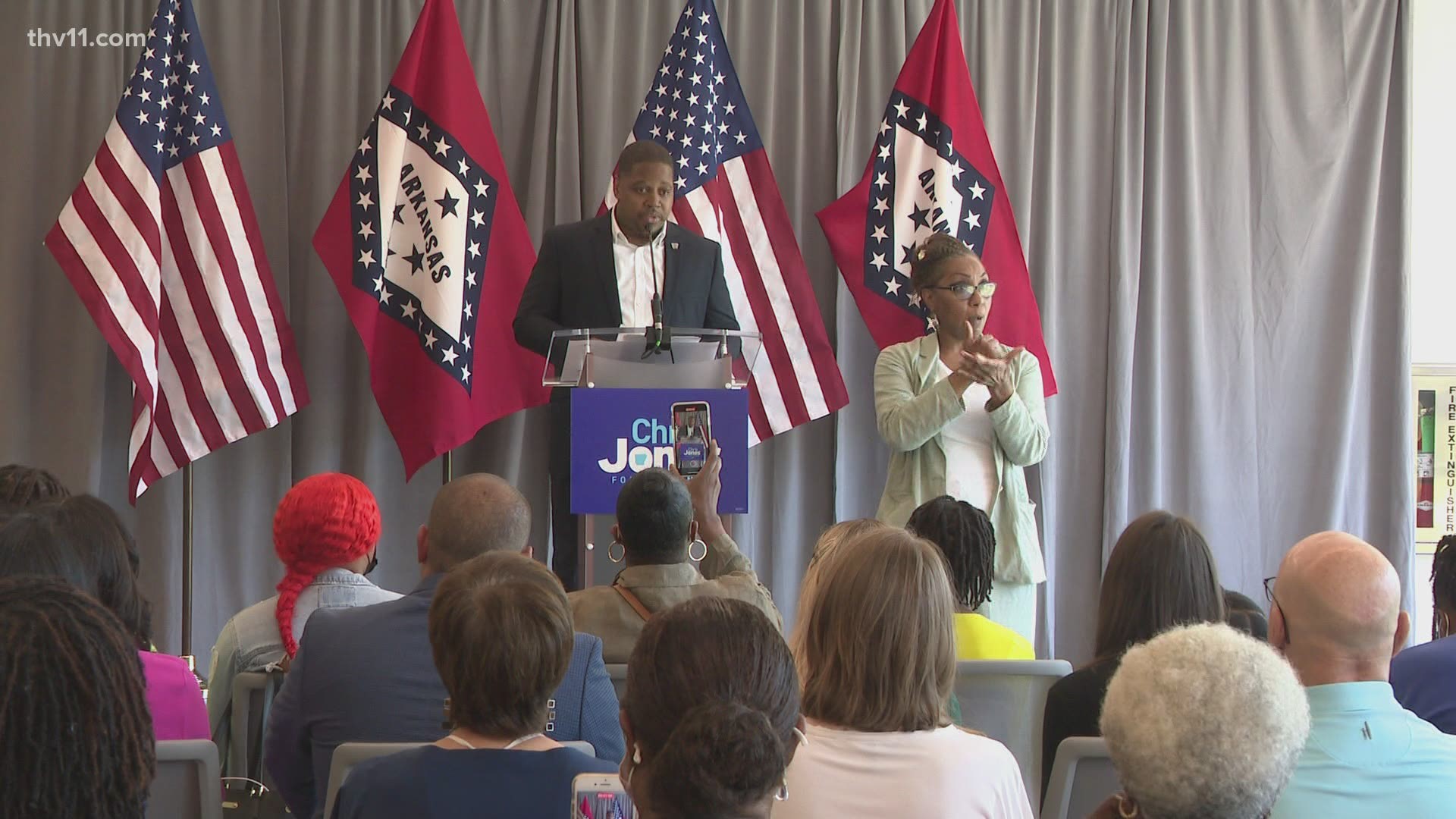 The Pine Bluff native announced his candidacy for governor of Arkansas on Tuesday.
