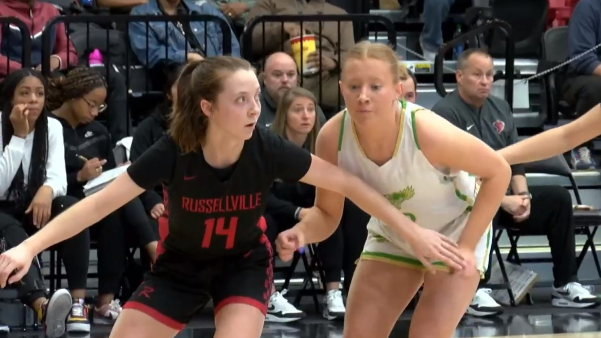 Russellville failed to keep pace with Greene County Tech, falling 62-42 in the Class 5A girls state basketball quarterfinals.