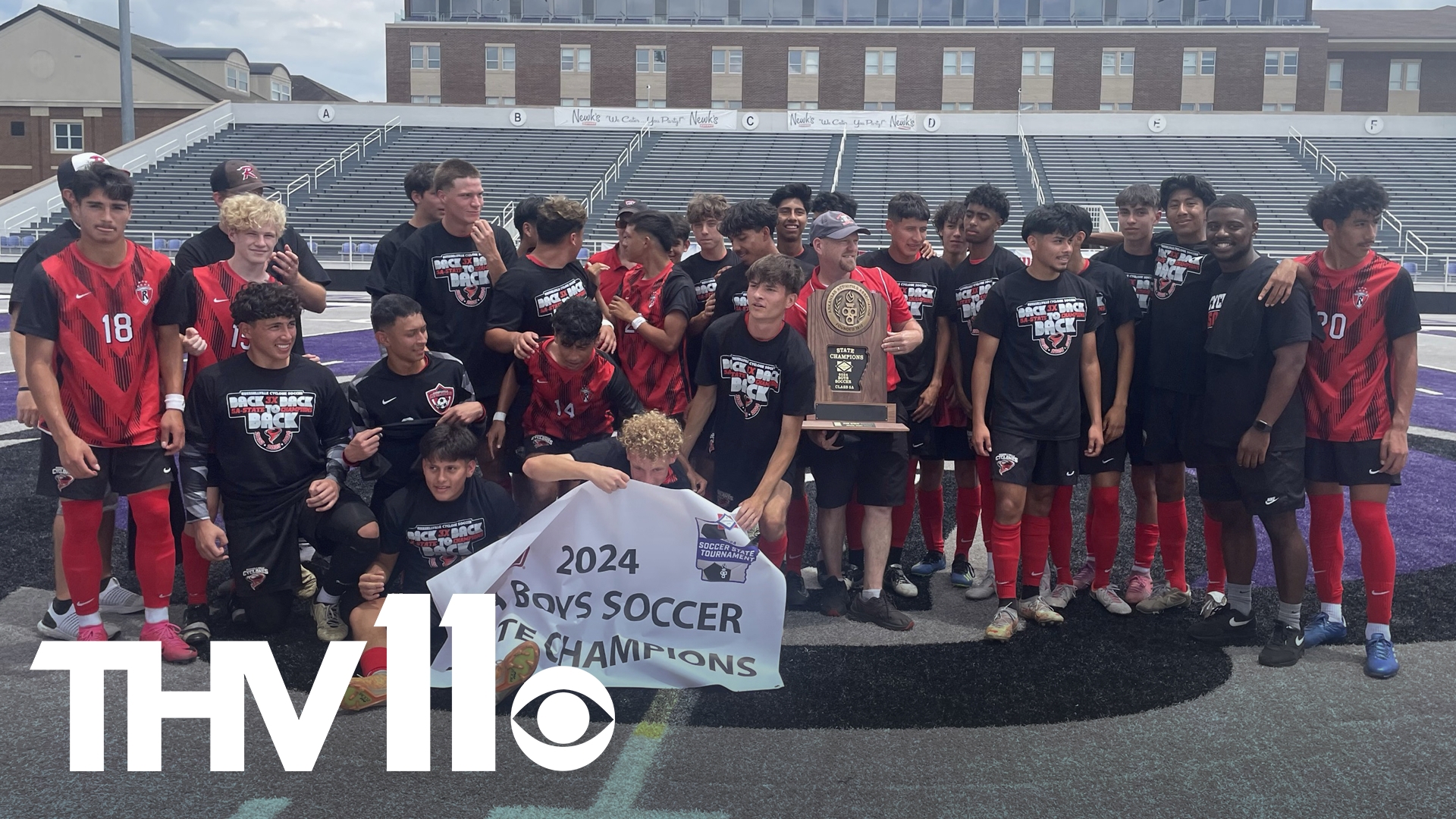 Russellville scored 11 goals to blow past Van Buren and secure the Class 5A state championship for the third consecutive season.