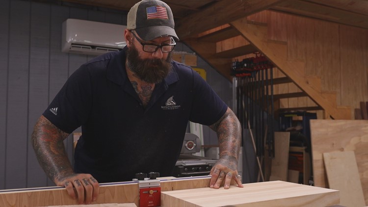 Meet Kyle: Army veteran who owns a woodworking business in Arkansas