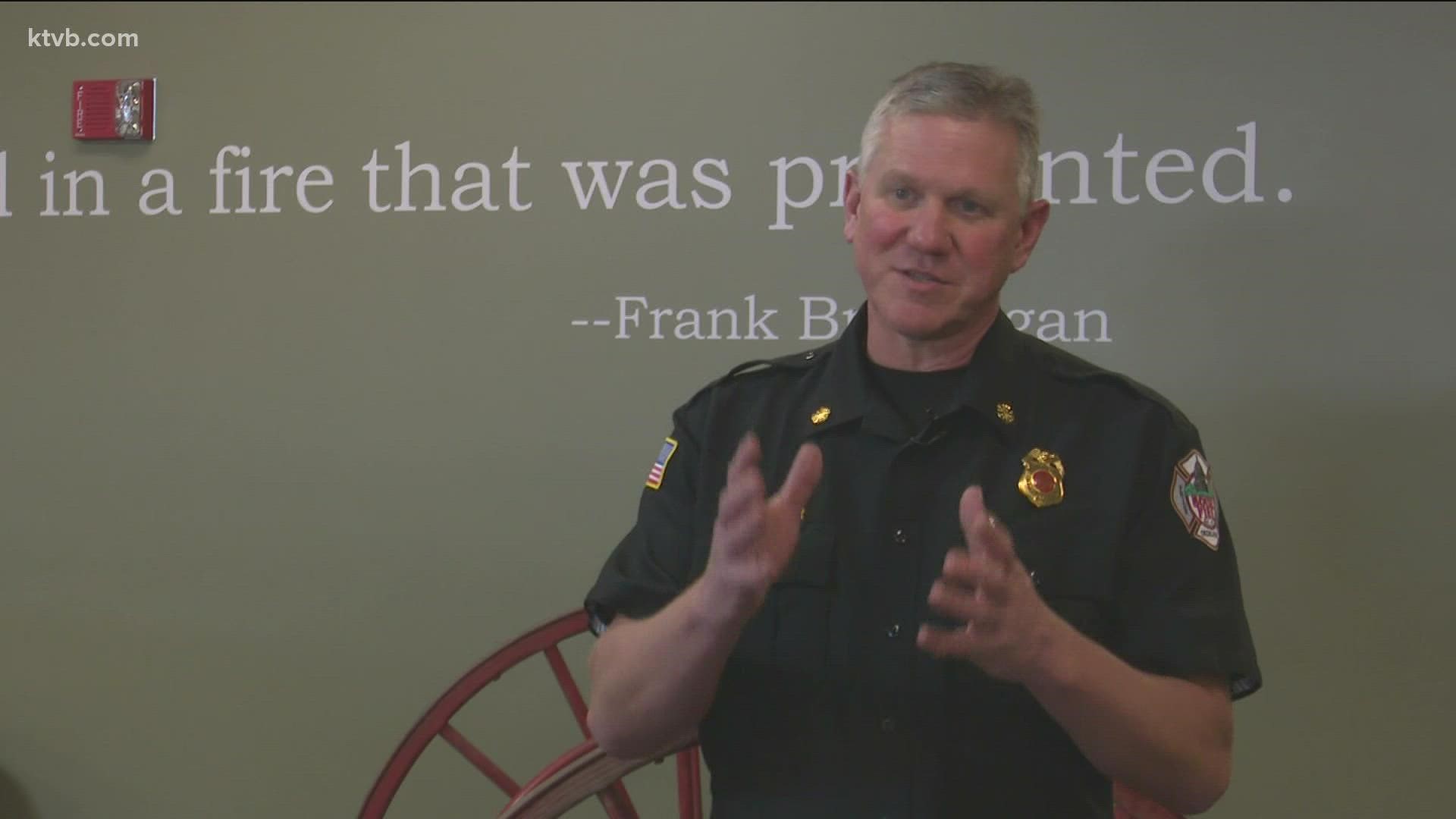 "What used to be a season has now become a year-long event," said Boise Fire Chief Mark Niemeyer.