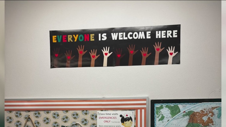 Teacher ordered to remove inclusive signs from classroom