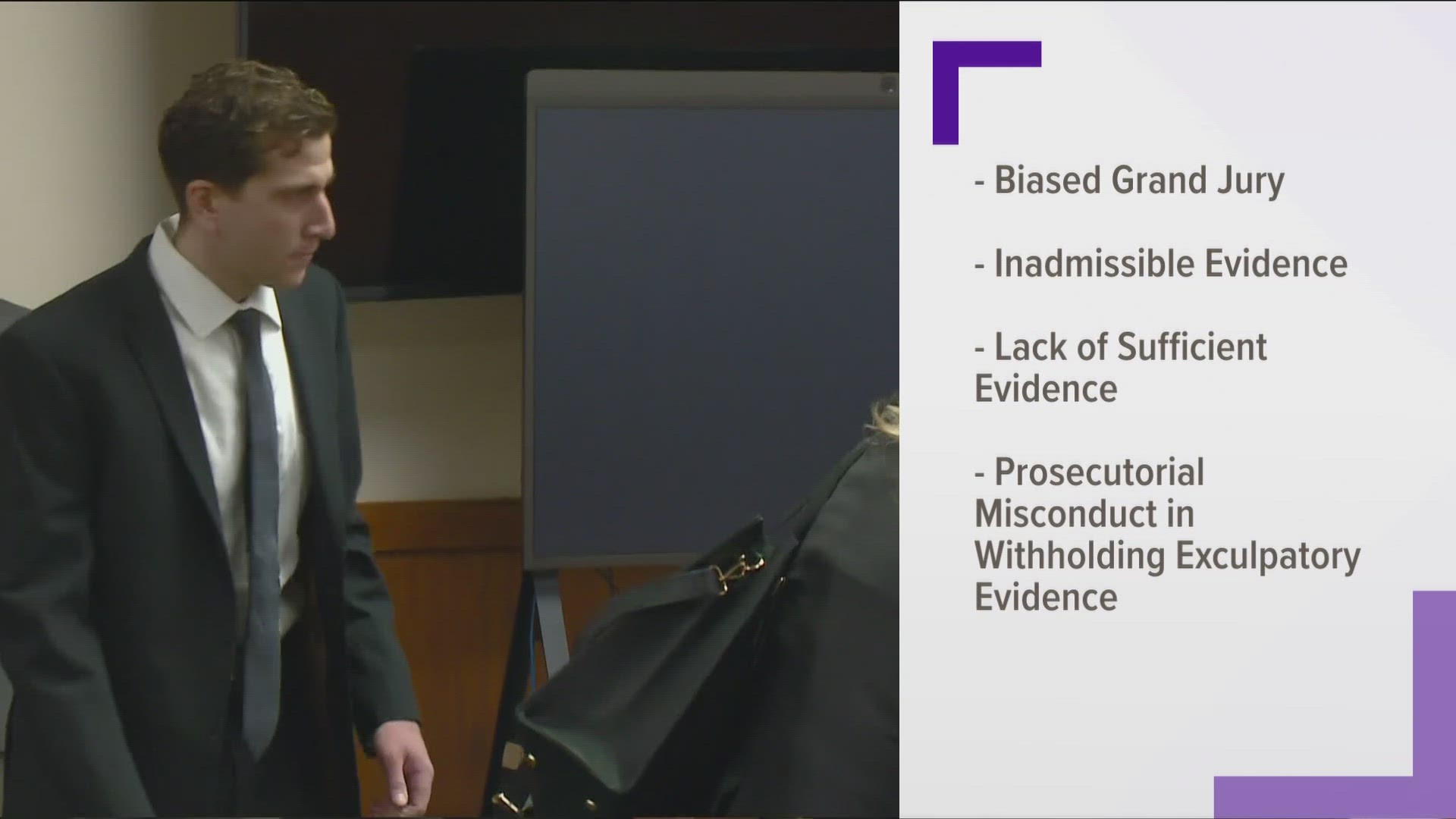 Judge denies defendant's two motions to dismiss grand jury's indictment ...