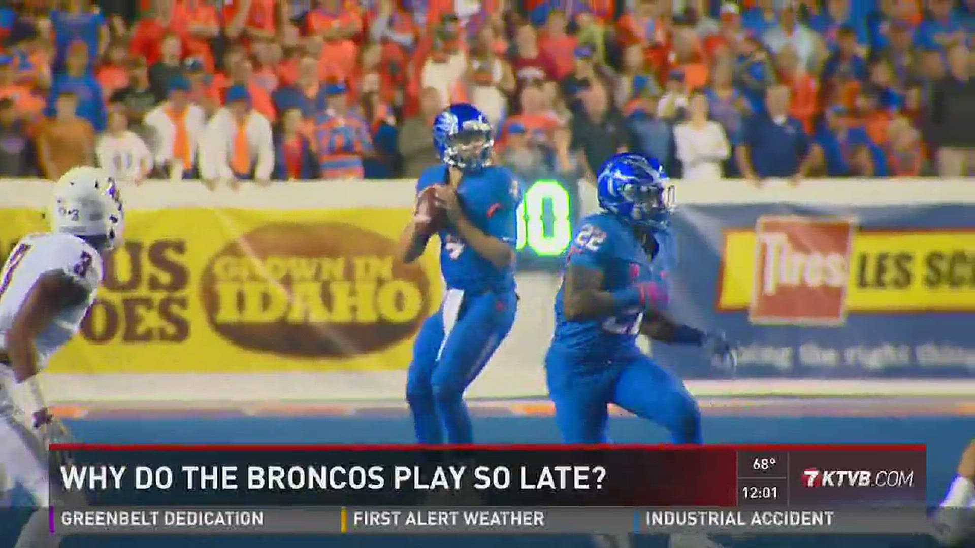 Why does Boise State football play so late?