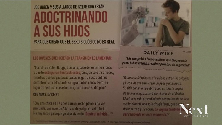 Envían volantes con mensajes transfóbicos a votantes latinos en Colorado