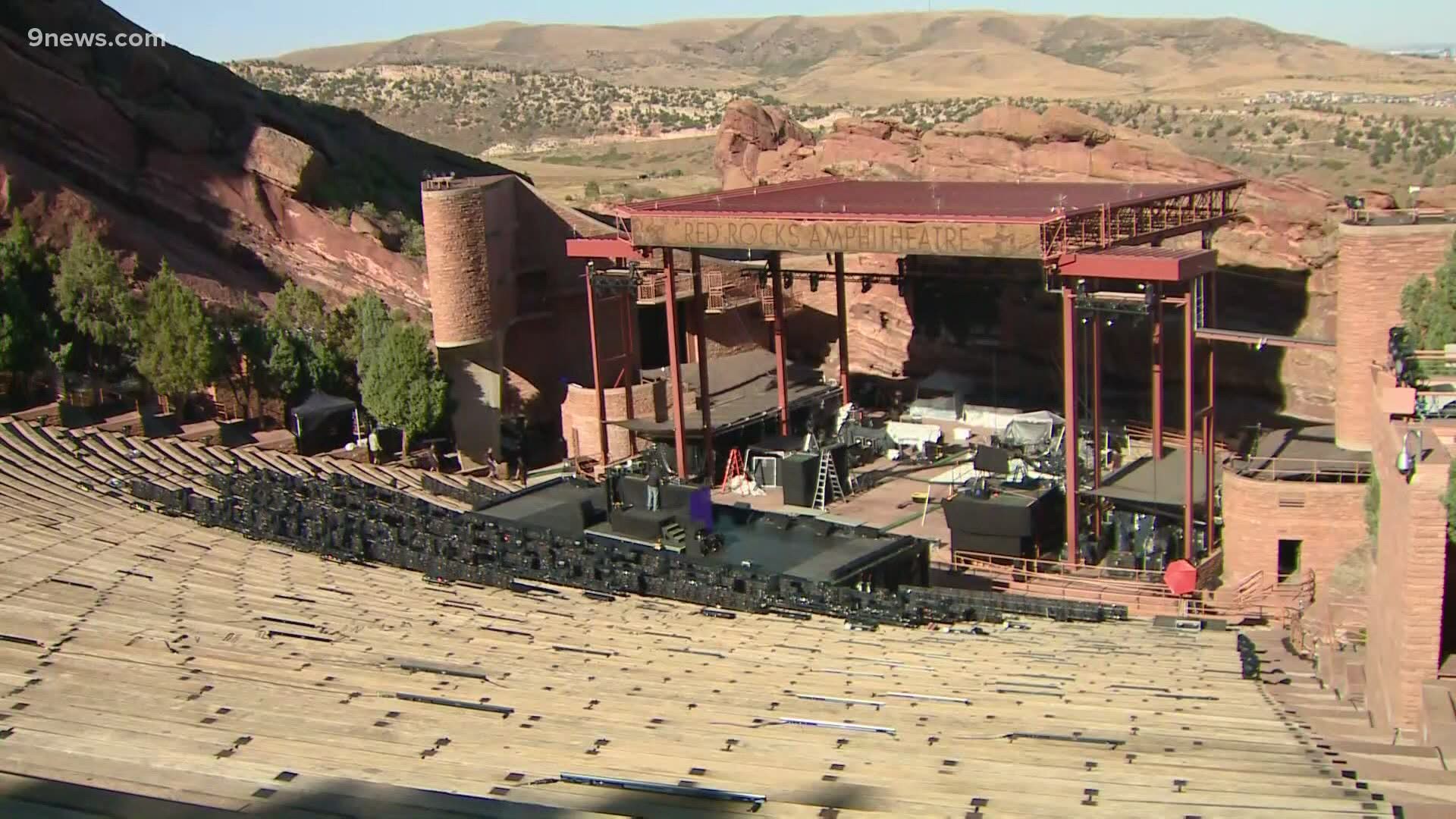 Red Rocks Amphitheatre will begin hosting concerts at reduced capacity starting Thursday.