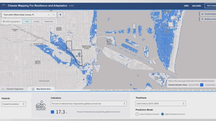Online tool gives us up-close look at climate hazards in our area