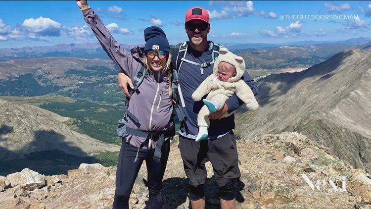 Baby makes it up to the summit of Mt. Democrat