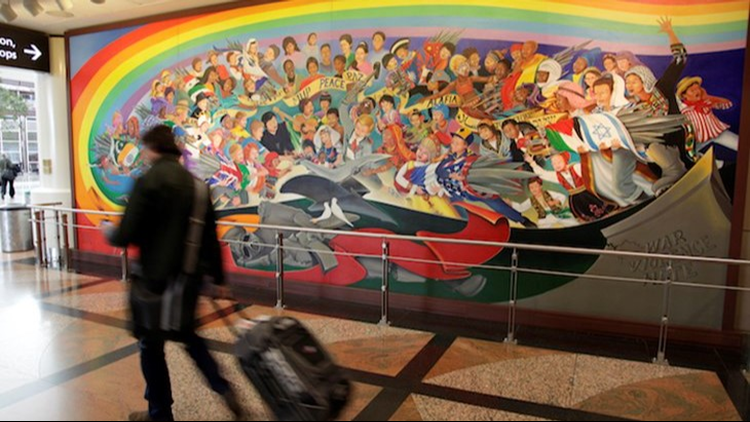 Where are those 'New World Order' murals that used to be at Denver’s airport?