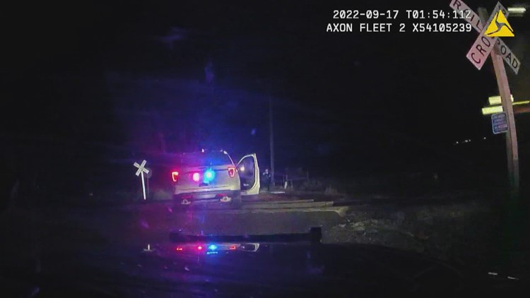 Man who called 911 on woman hit by train in a police car speaks