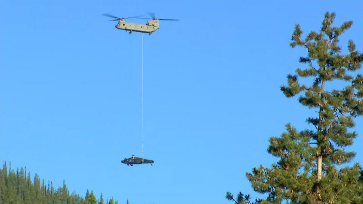 Black Hawk helicopter airlifted from Colorado crash-landing site