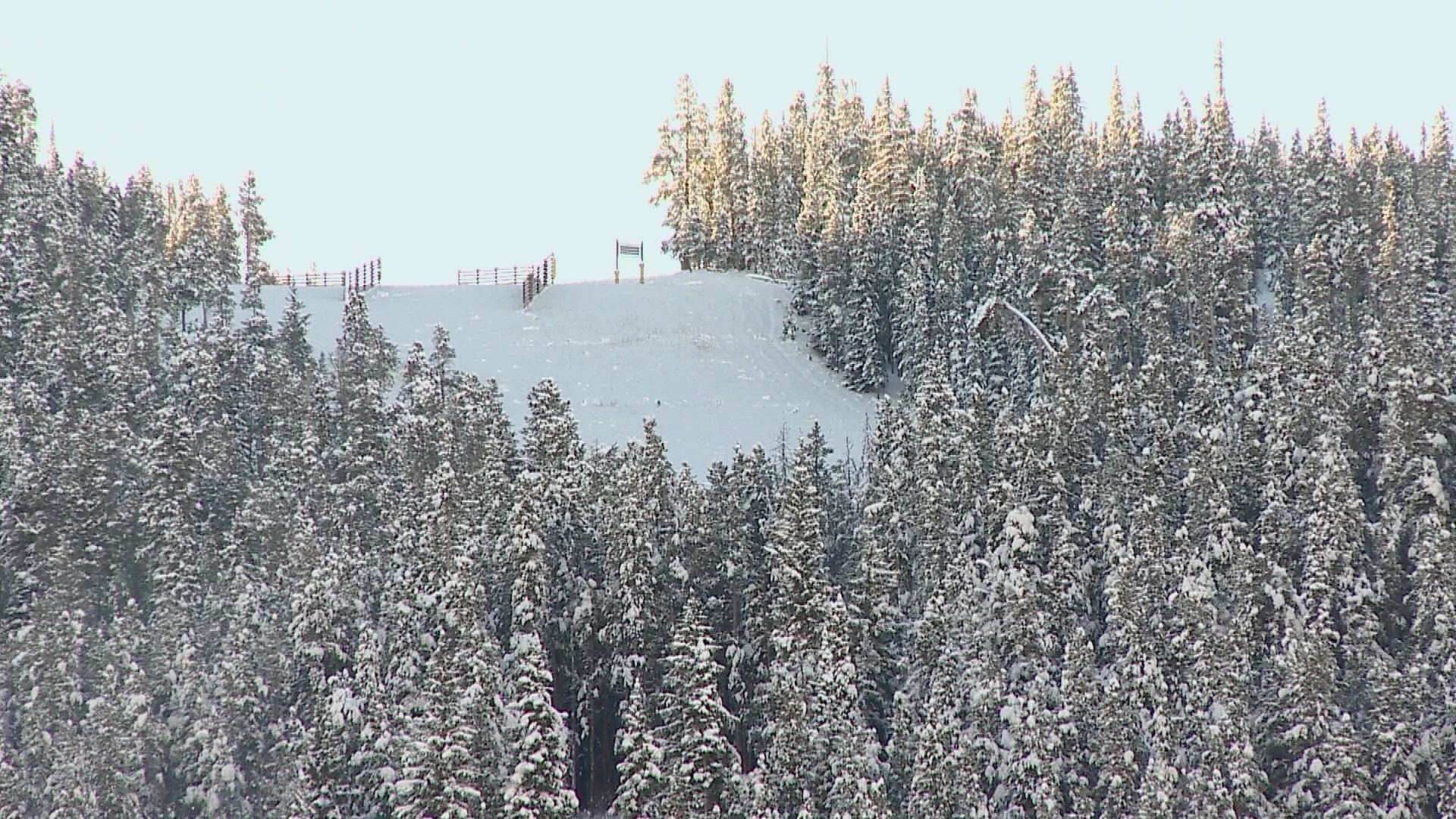 The Summit County Sheriff's Office is looking for a person who collided with a father and daughter at Keystone Resort in Colorado on Tuesday, injuring both.