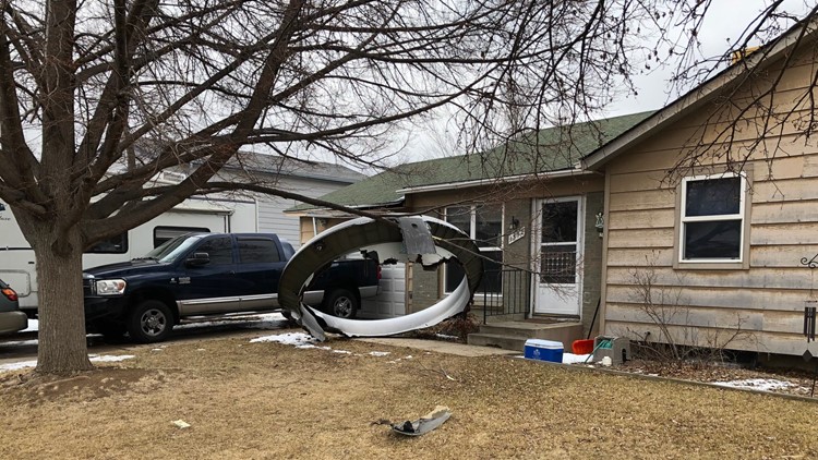 Airplane parts fall from sky in Colorado
