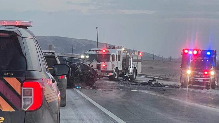 1 killed in four-vehicle crash on Highway 93