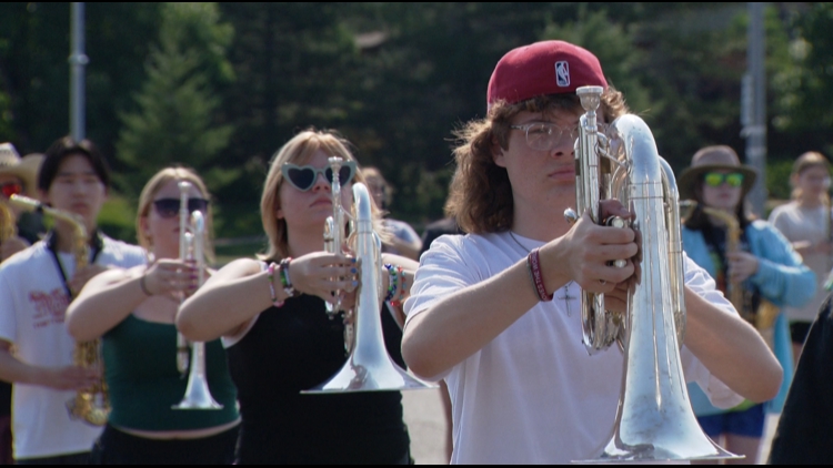 Colorado high school marching band looks to rise in the ranks during summer band camp