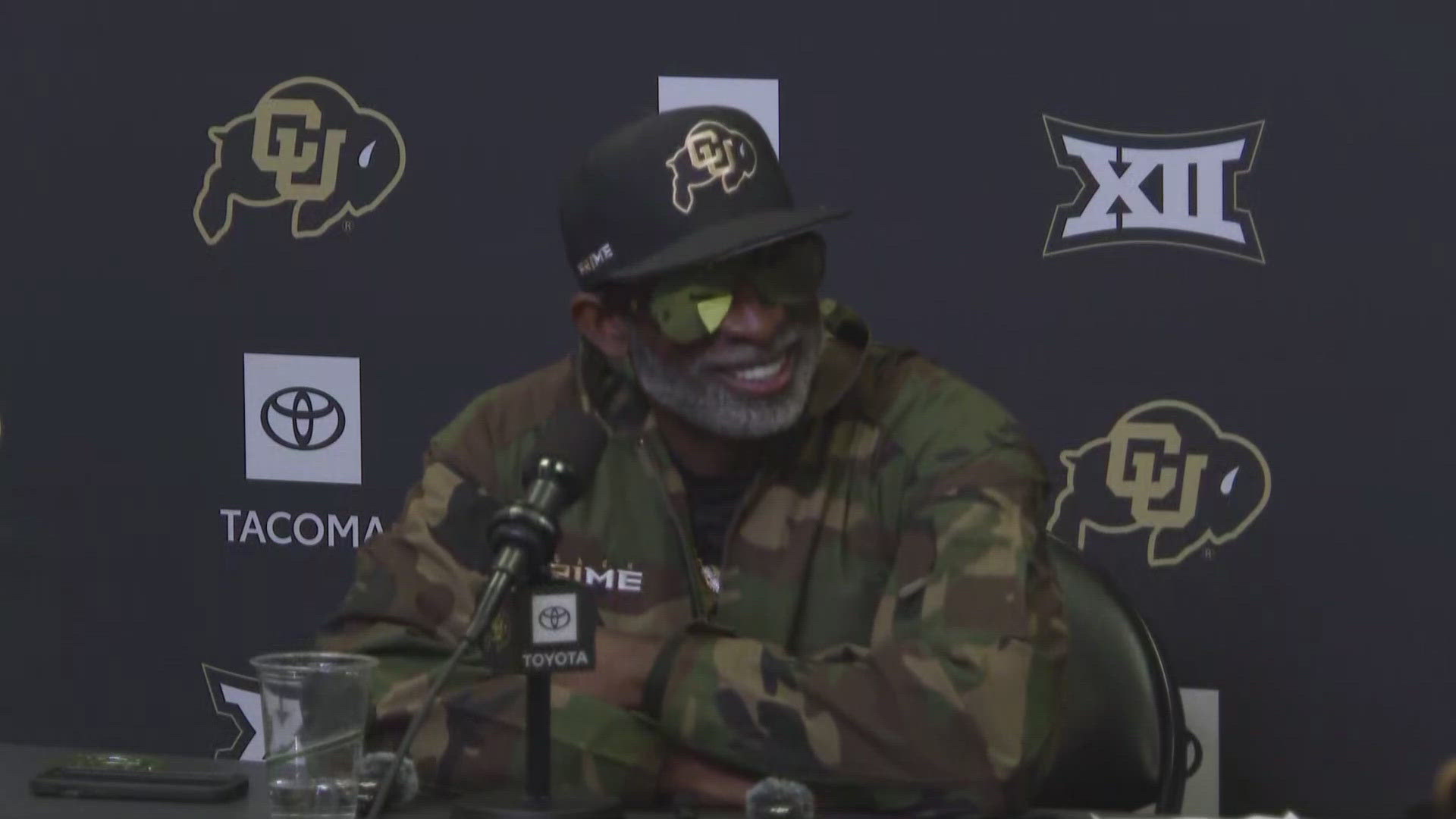 University of Colorado head coach Deion Sanders addressed the media Tuesday as the 7-2 Buffaloes prepare to host a rivalry game in Boulder.