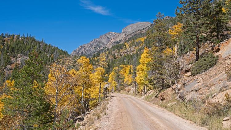 Colorado mountain road closing to vehicles for the winter