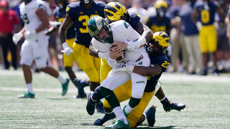 No. 8 Michigan routs Colorado State 51-7 as defense shines