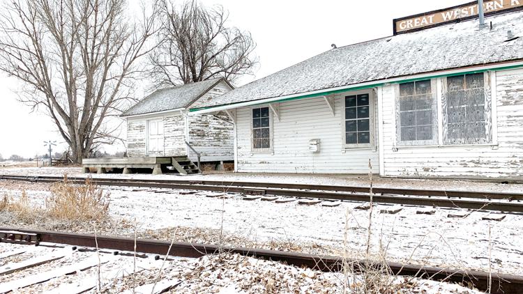 Historic train depot moved