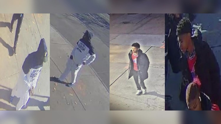 Suspect photos released after woman caught in crossfire in downtown Denver
